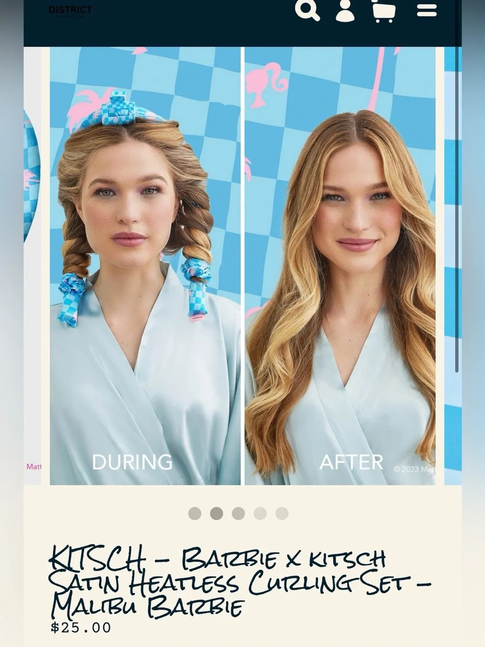 Kitsch Barbie Satin Heatless Curling Set